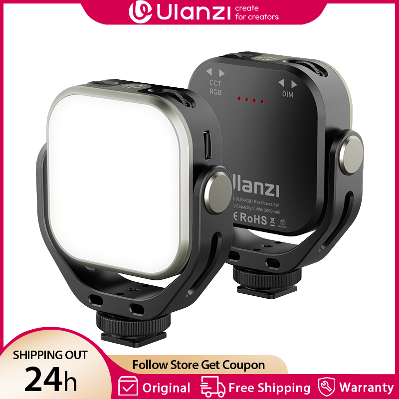 Photography Lighting - Ulanzi VL66 RGB Video Light 2500-6500K
