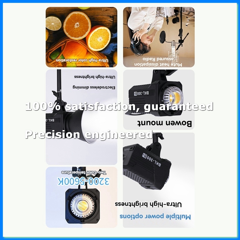 Photography Lighting System - 300W Bi LED Video Light, Continuous