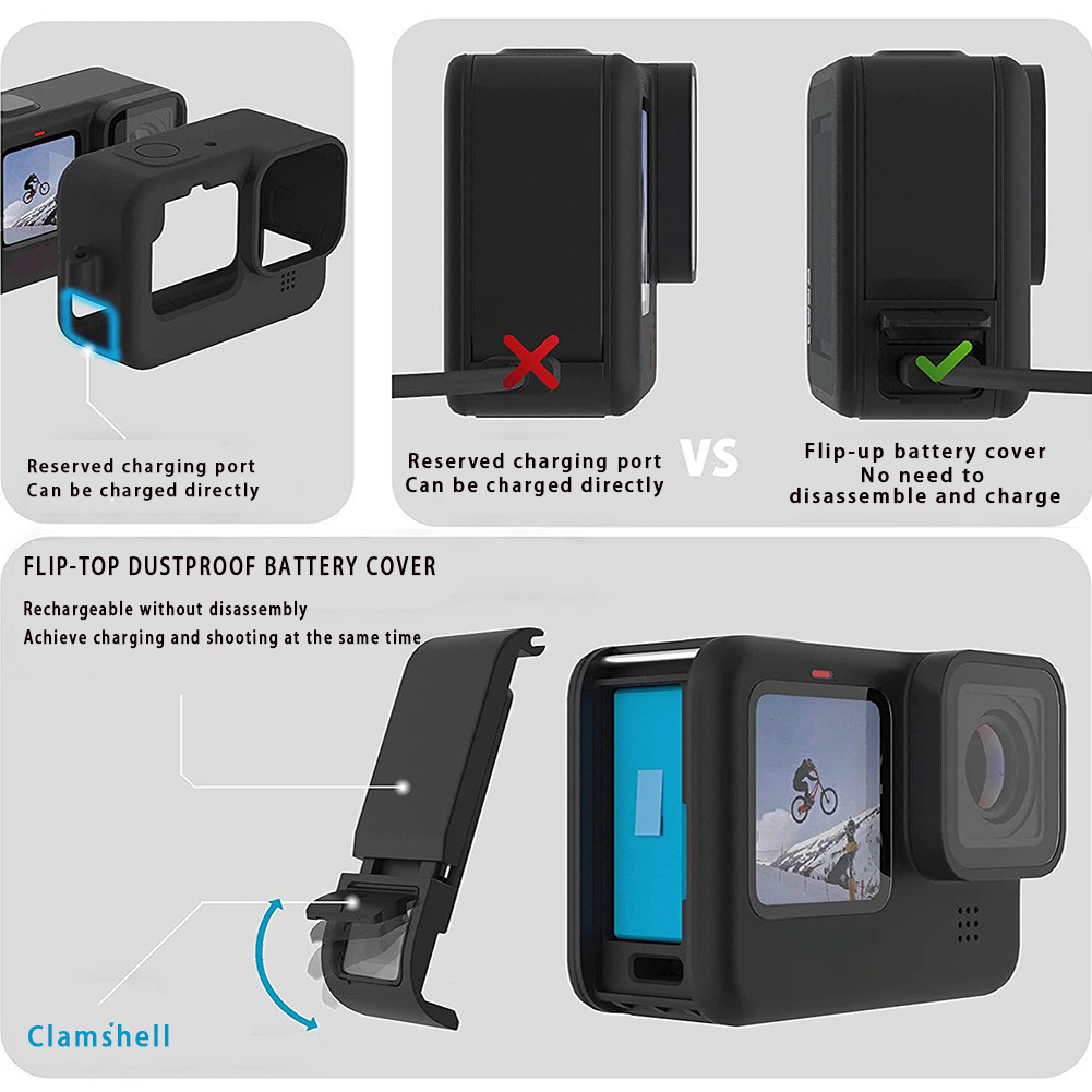 Silicone Case for GoPro Hero 1 - đánh giá và giá Gopro Action Camera Hero 13 Black