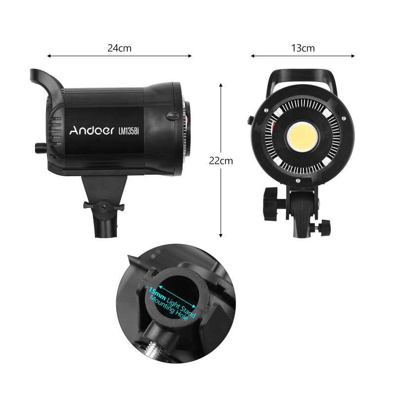 Andoer LM135Bi Portable LED Ph - đánh giá và giá Photography Lighting System