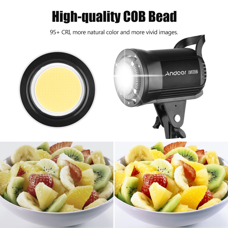 Andoer LM135Bi Portable LED Ph - đánh giá và giá Photography Lighting System