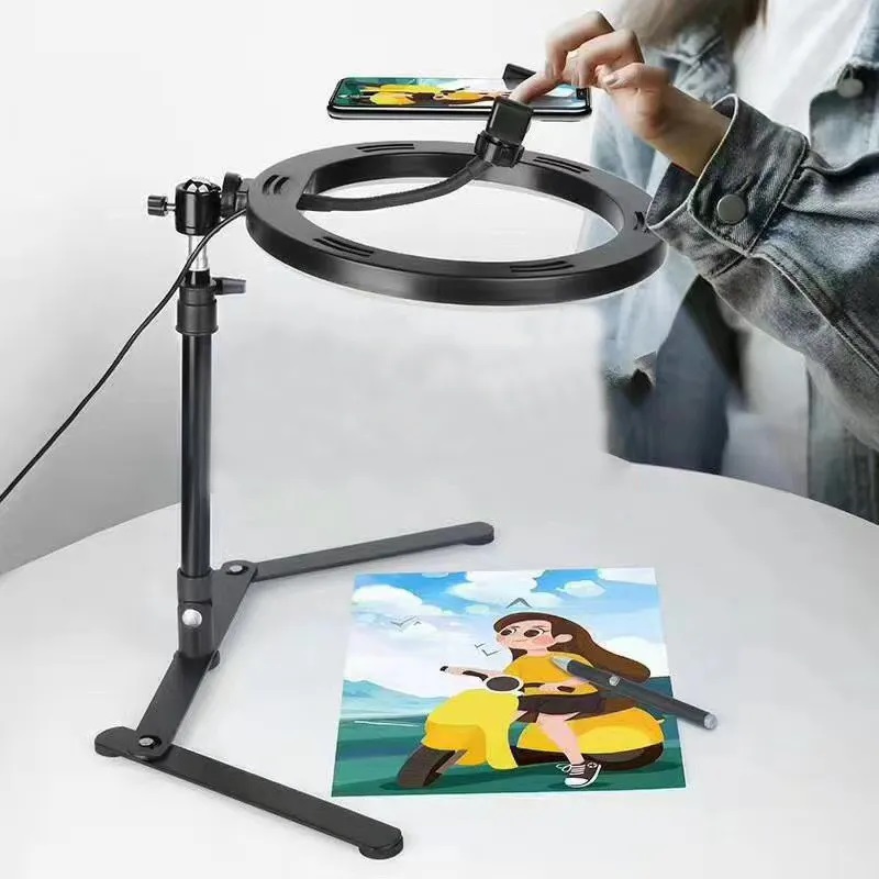 Desk Ring Light with Stand and - đánh giá và giá Photography Lighting System