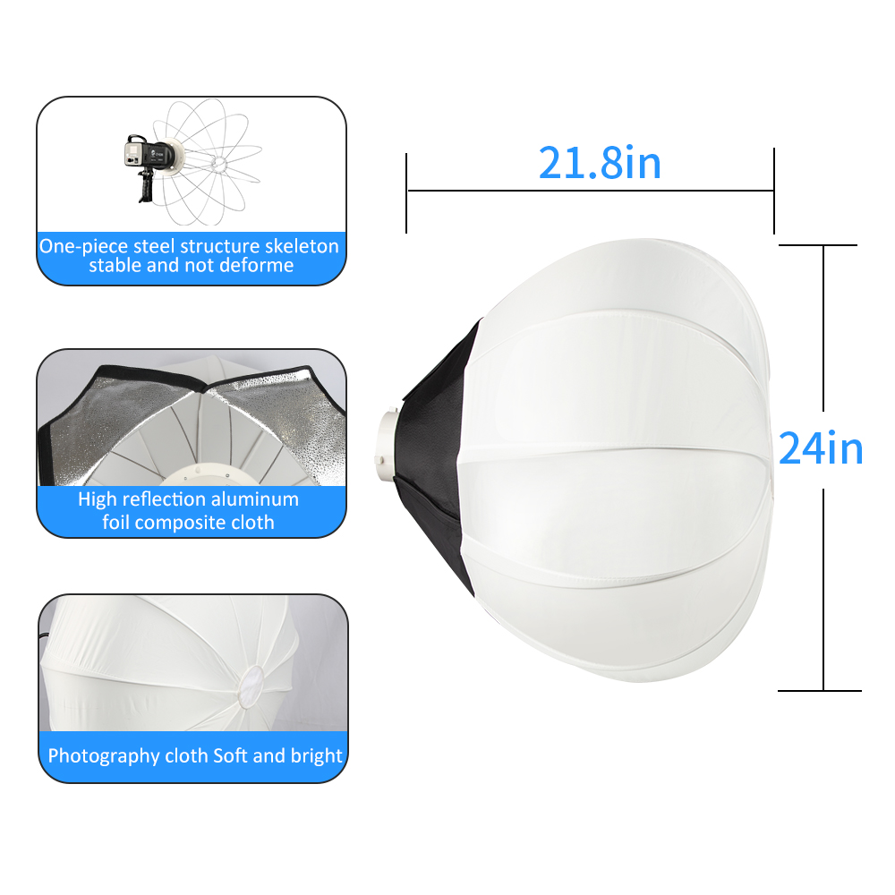 65cm Globe Lantern Softbox Bow - đánh giá và giá Globe Modifier Round