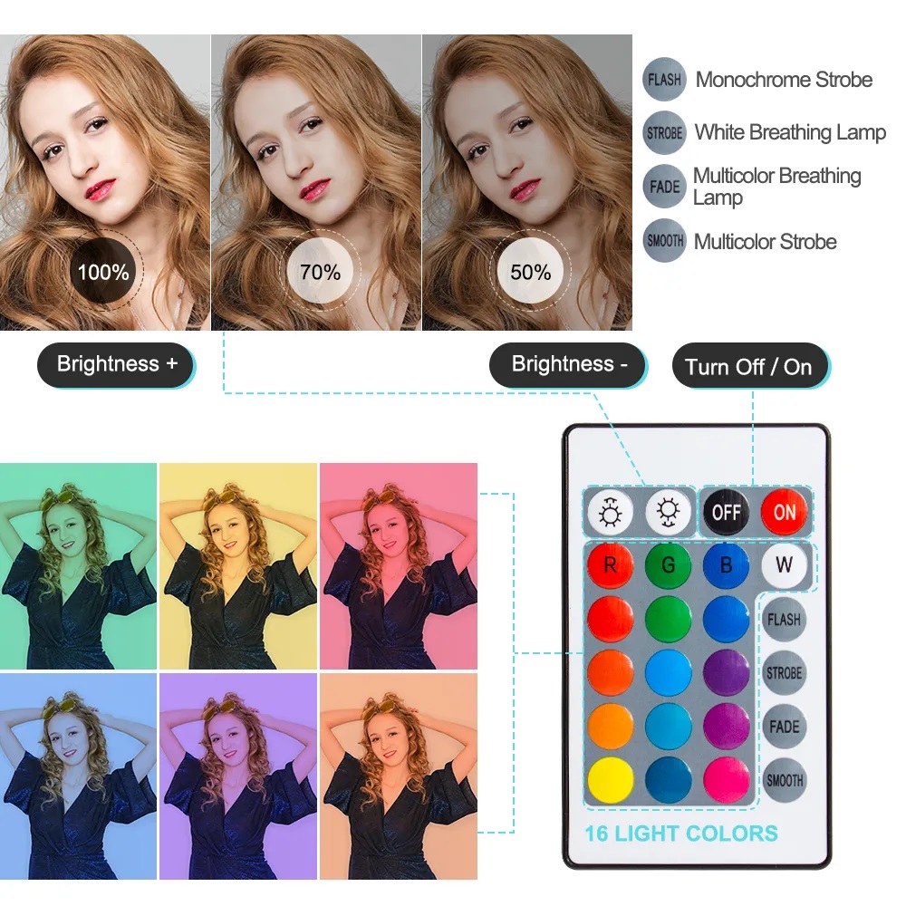 10 Inch RGB Ring Light With Re - đánh giá và giá Photography Lighting System