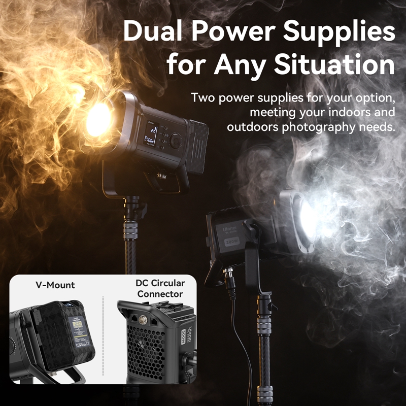 Ulanzi VL-200Bi 200W Bi-Color  - đánh giá và giá Photography Lighting System