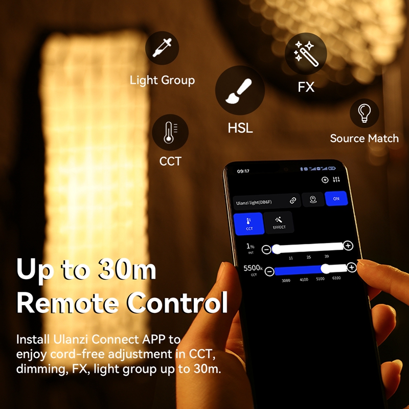 Ulanzi VL-200Bi 200W Bi-Color  - đánh giá và giá Photography Lighting System