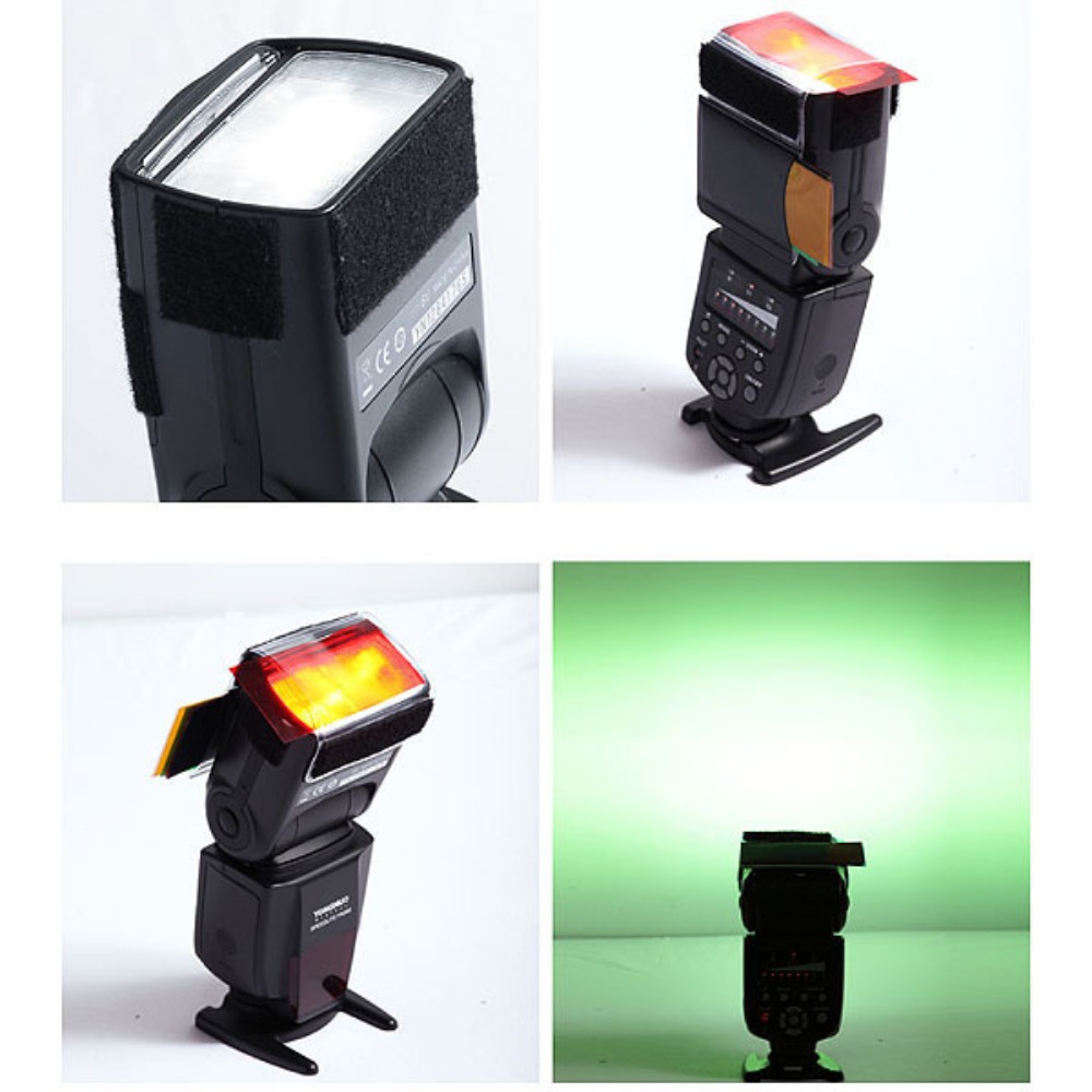12 Colors Camera Flash Gels Li - đánh giá và giá Photography Lighting For Portraits
