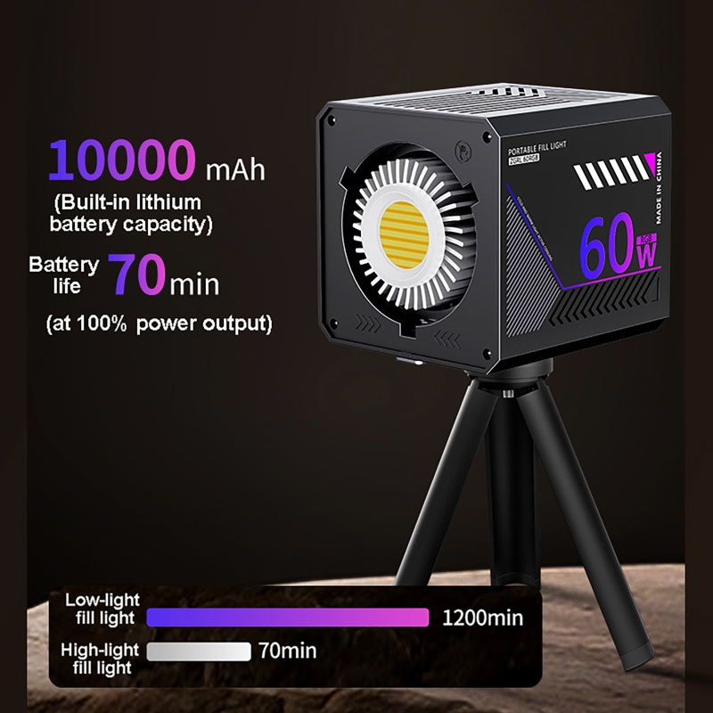 60W RGB Video Light Portable L - đánh giá và giá Photography Lighting For Products