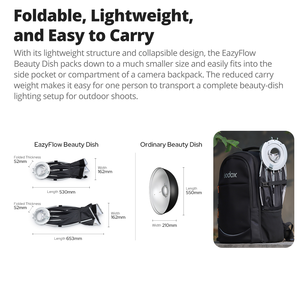 New Godox EazyFlow Beauty Dish - đánh giá và giá Photography Lighting For Products