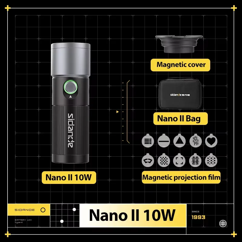 SIDANDE NANOII 10W Videography - đánh giá và giá Photography And Videography Lighting