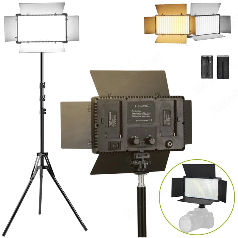 U800 U600 Đèn LED Chụp Ảnh Phò - đánh giá và giá Photography Lighting System
